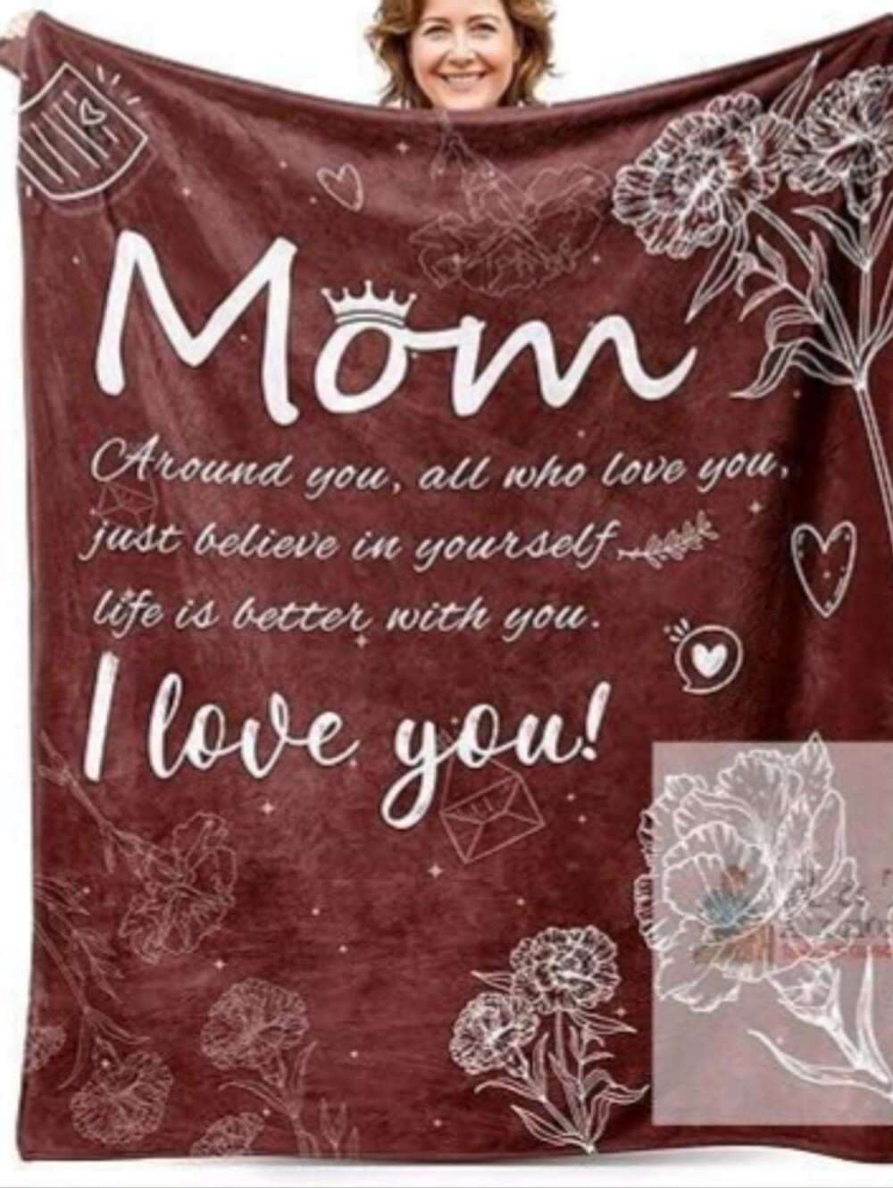 MOM I LOVE YOU BLANKET